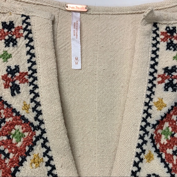 Free People Embroidered Dress M - Picture 3 of 5